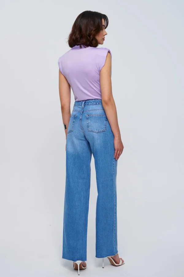 Lilac Double Breasted Padded Bodysuit - Image 2