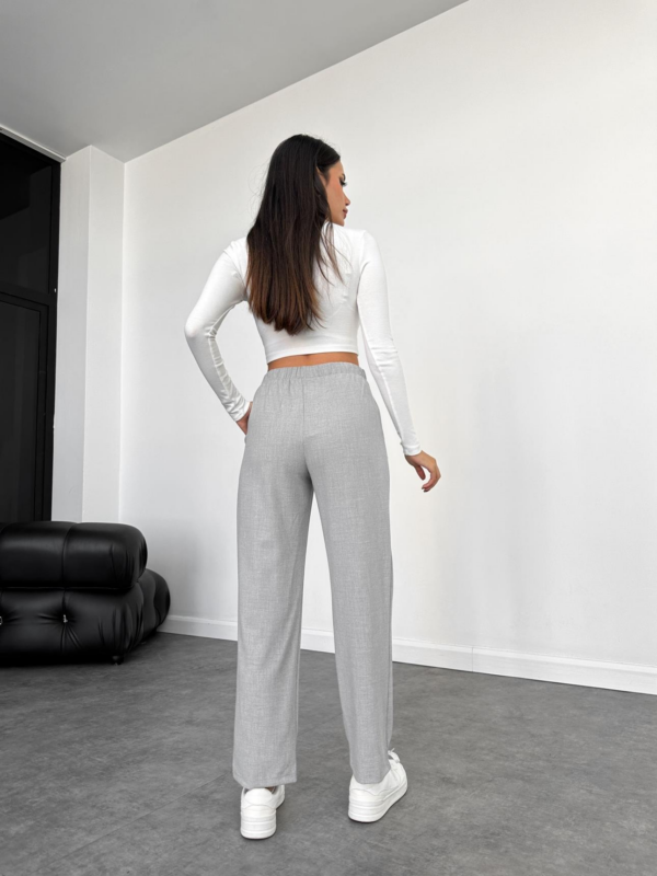 Double Button Grey Pants - Image 3